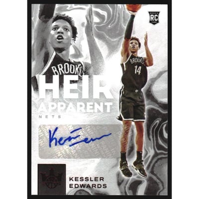 2021-22 Court Kings Heir Apparent Autographs Ruby #41 Kessler Edwards