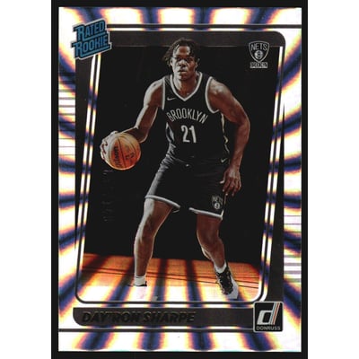 2021-22 Donruss Holo Laser #215 Day'Ron Sharpe RR