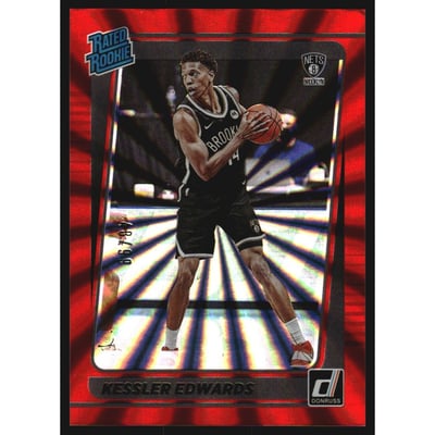 2021-22 Donruss Holo Red Laser #204 Kessler Edwards RR