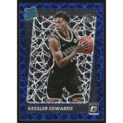 2021-22 Donruss Optic Blue Velocity #154 Kessler Edwards