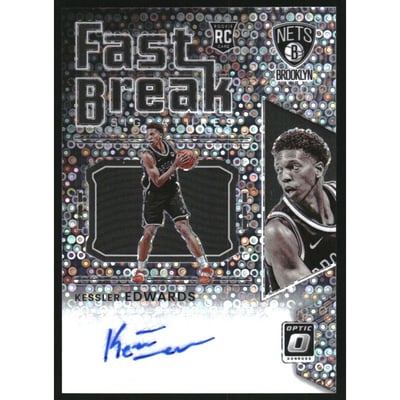 2021-22 Donruss Optic Fast Break Signatures #61 Kessler Edwards