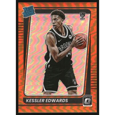 2021-22 Donruss Optic Orange #154 Kessler Edwards