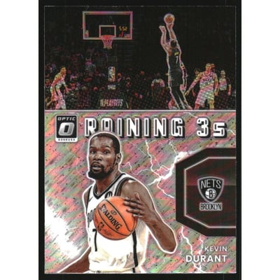 2021-22 Donruss Optic Raining 3s Holo #10 Kevin Durant