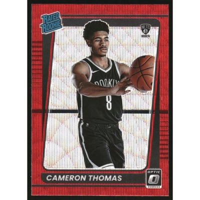 2021-22 Donruss Optic Red Wave #153 Cameron Thomas