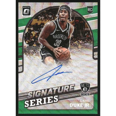 2021-22 Donruss Optic Signature Series Green Wave #19 David Duke Jr.