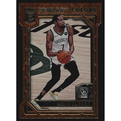 2021-22 Elite Primary Colors Orange Die Cut #6 Kevin Durant