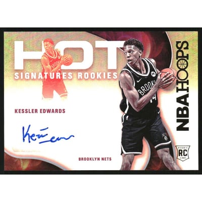 2021-22 Hoops Hot Signatures Rookies #10 Kessler Edwards