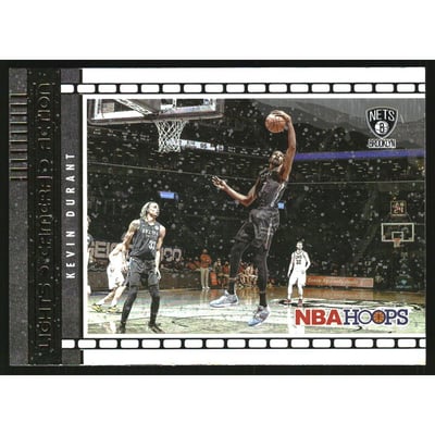2021-22 Hoops Lights Camera Action Winter Holo #29 Kevin Durant