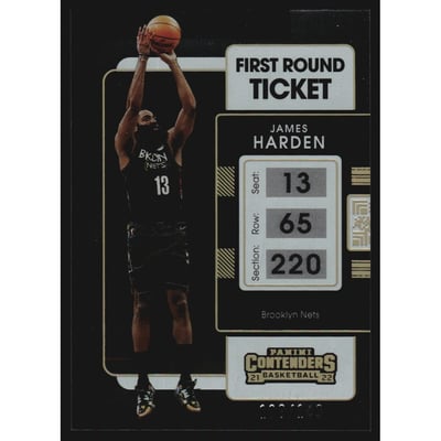 2021-22 Panini Contenders First Round Ticket #64 James Harden