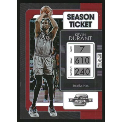 2021-22 Panini Contenders Optic Red #5 Kevin Durant