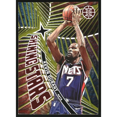 2021-22 Panini Illusions Shining Stars Asia Red and Yellow #13 Kevin Durant