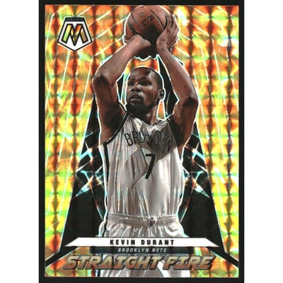 2021-22 Panini Mosaic Straight Fire #7 Kevin Durant