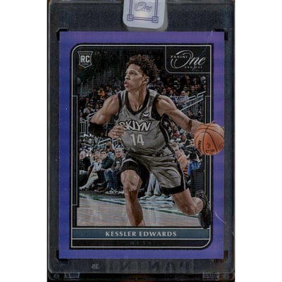2021-22 Panini One and One Purple #102 Kessler Edwards