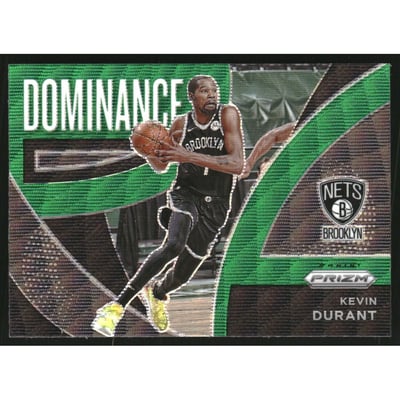 2021-22 Panini Prizm Dominance Prizms Green Wave #4 Kevin Durant