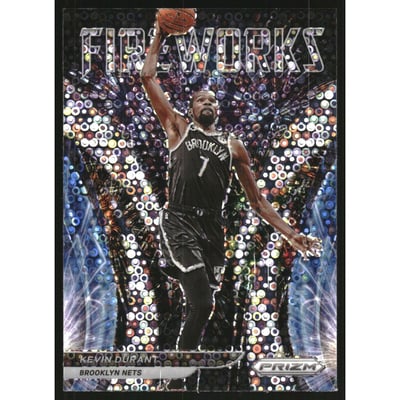 2021-22 Panini Prizm Fireworks Fast Break #8 Kevin Durant