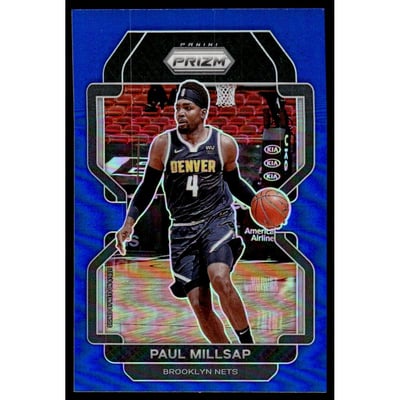 2021-22 Panini Prizm Prizms Blue #46 Paul Millsap