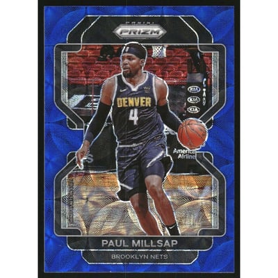2021-22 Panini Prizm Prizms Choice Blue #46 Paul Millsap