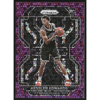 2021-22 Panini Prizm Prizms Fast Break Purple #284 Kessler Edwards