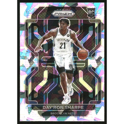2021-22 Panini Prizm Prizms Ice #281 Day'Ron Sharpe