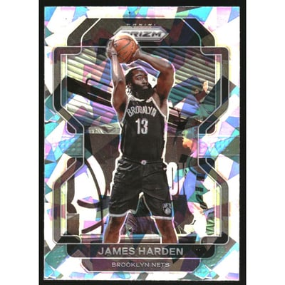 2021-22 Panini Prizm Prizms Ice #44 James Harden