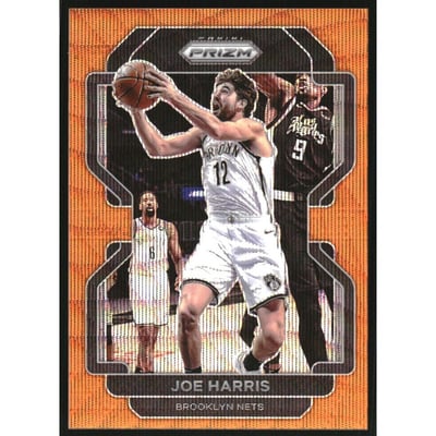 2021-22 Panini Prizm Prizms Orange Wave #95 Joe Harris