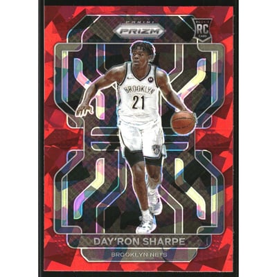 2021-22 Panini Prizm Prizms Red Ice #281 Day'Ron Sharpe