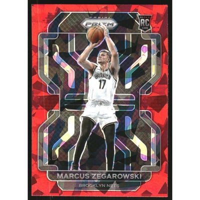 2021-22 Panini Prizm Prizms Red Ice #300 Marcus Zegarowski