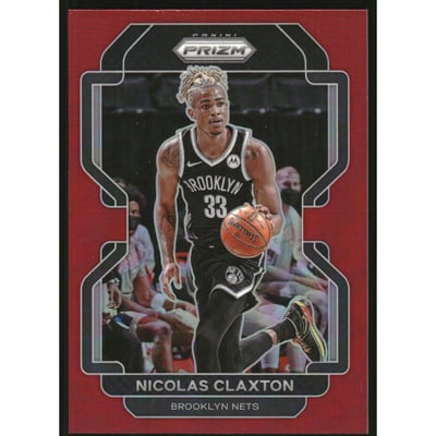 2021-22 Panini Prizm Prizms Red #38 Nicolas Claxton