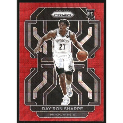 2021-22 Panini Prizm Prizms Ruby Wave #281 Day'Ron Sharpe
