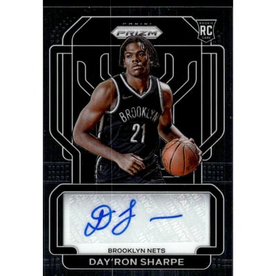2021-22 Panini Prizm Rookie Signatures #29 Day'Ron Sharpe