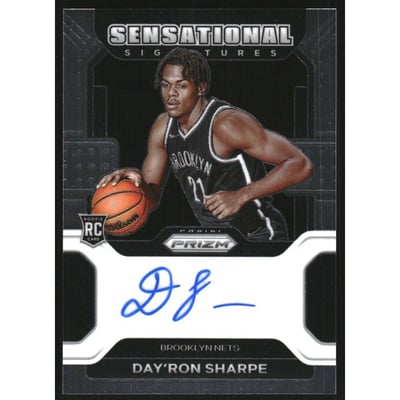2021-22 Panini Prizm Sensational Signatures #79 Day'Ron Sharpe
