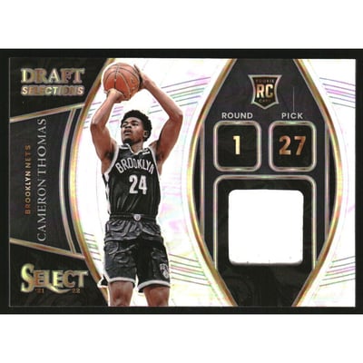 2021-22 Select Draft Selections Memorabilia #27 Cameron Thomas