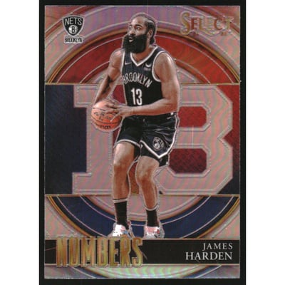 2021-22 Select Numbers Prizms Silver #36 James Harden