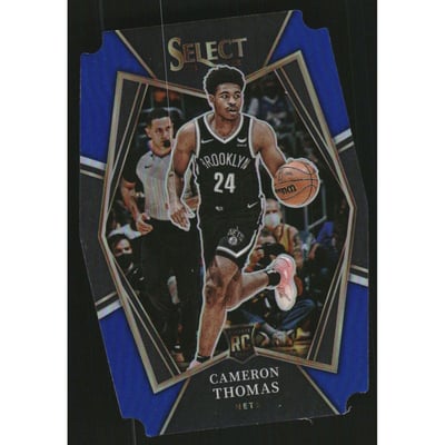 2021-22 Select Prizms Blue Die Cut #126 Cameron Thomas