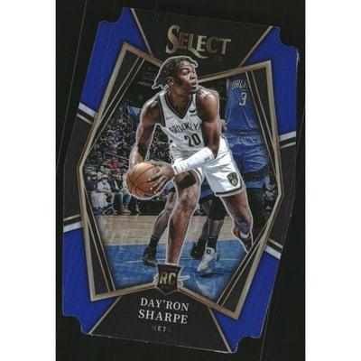 2021-22 Select Prizms Blue Die Cut #128 Day'Ron Sharpe