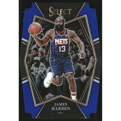 2021-22 Select Prizms Blue Die Cut #132 James Harden