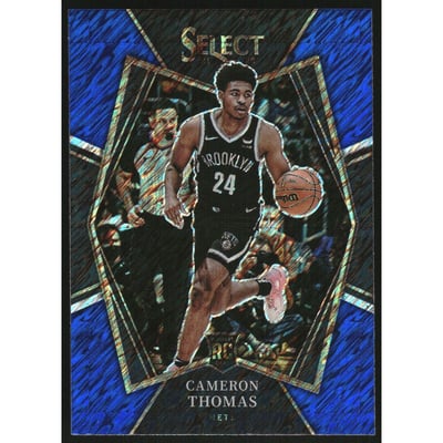2021-22 Select Prizms Blue Shimmer #126 Cameron Thomas