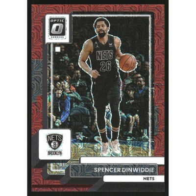 2022-23 Donruss Optic Choice Red #175 Spencer Dinwiddie