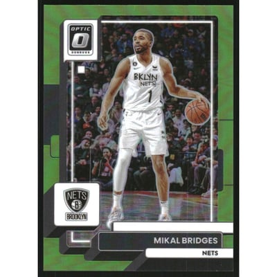 2022-23 Donruss Optic Lime Green #108 Mikal Bridges