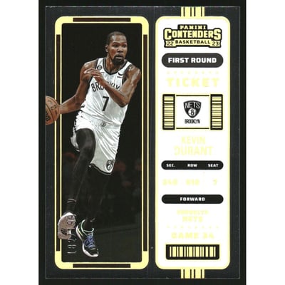 2022-23 Panini Contenders First Round Ticket #4 Kevin Durant