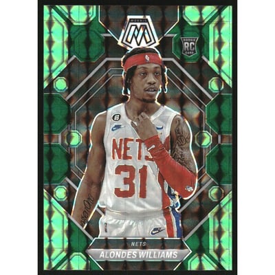 2022-23 Panini Mosaic Mosaic Choice Fusion Green #235 Alondes Williams
