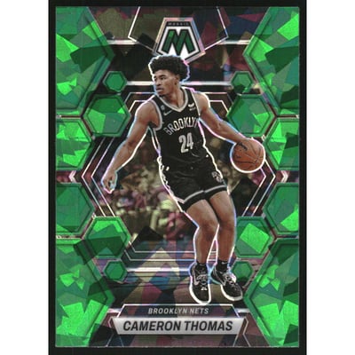 2022-23 Panini Mosaic Mosaic Green Ice #159 Cameron Thomas