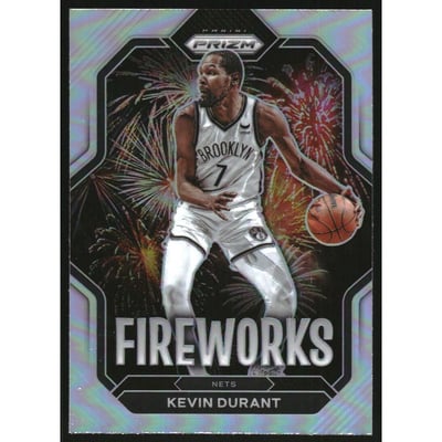 2022-23 Panini Prizm Fireworks Prizms Silver #9 Kevin Durant
