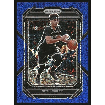 2022-23 Panini Prizm Prizm Blue Sparkle #19 Seth Curry