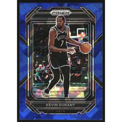 2022-23 Panini Prizm Prizms Blue Ice #10 Kevin Durant