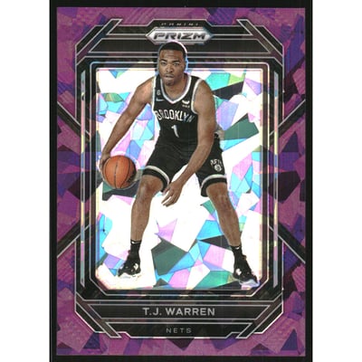 2022-23 Panini Prizm Prizms Purple Ice #220 T.J. Warren