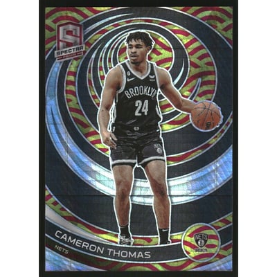 2022-23 Panini Spectra Asia Red and Yellow #4 Cameron Thomas