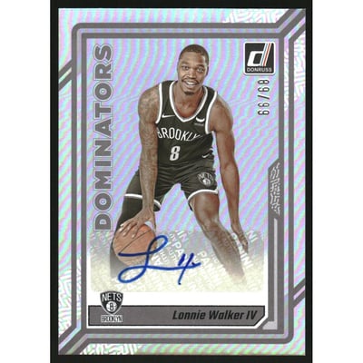 2023-24 Donruss Dominators Autographs #20 Lonnie Walker IV/99
