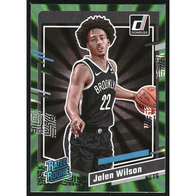 2023-24 Donruss Holo Green Laser #224 Jalen Wilson