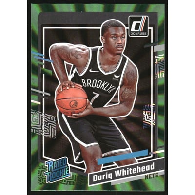2023-24 Donruss Holo Green Laser #240 Dariq Whitehead
